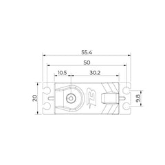 Savox Budget Metal Gear Servo 6.5kg 0.14sec @6v 40.7x20x39.4mm 42g