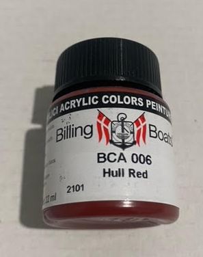 Billing Boats Bottle Acryl: Hull Red 22ml