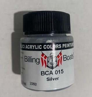 Billing Boats Bottle Acryl: Silver 22ml