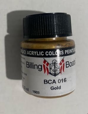 Billing Boats Bottle Acryl: Gold 22ml