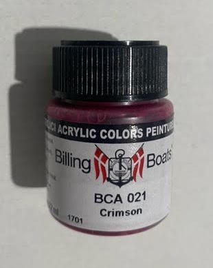 Billing Boats Bottle Acryl: Crimson 22ml