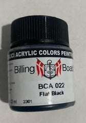 Billing Boats Bottle Acryl: MattBlack 22ml