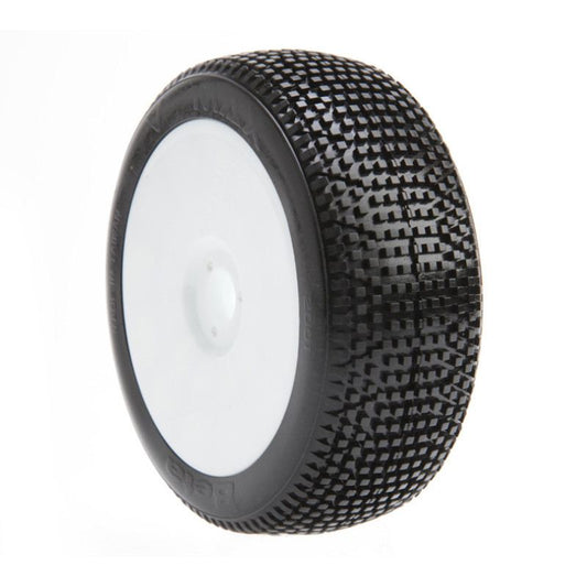 Beta Tires 1:8 Buggy V-MAX/ Super Soft Tyre With Inserts and White Wheels (Pair)