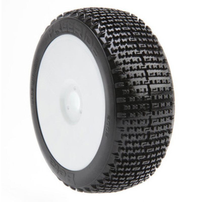 Beta Tires 1:8 Buggy FREERIDE / Super Soft Tyre With Inserts and White Wheels (P