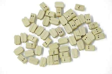 Billing Boats Wooden Block Double 7mm (50)