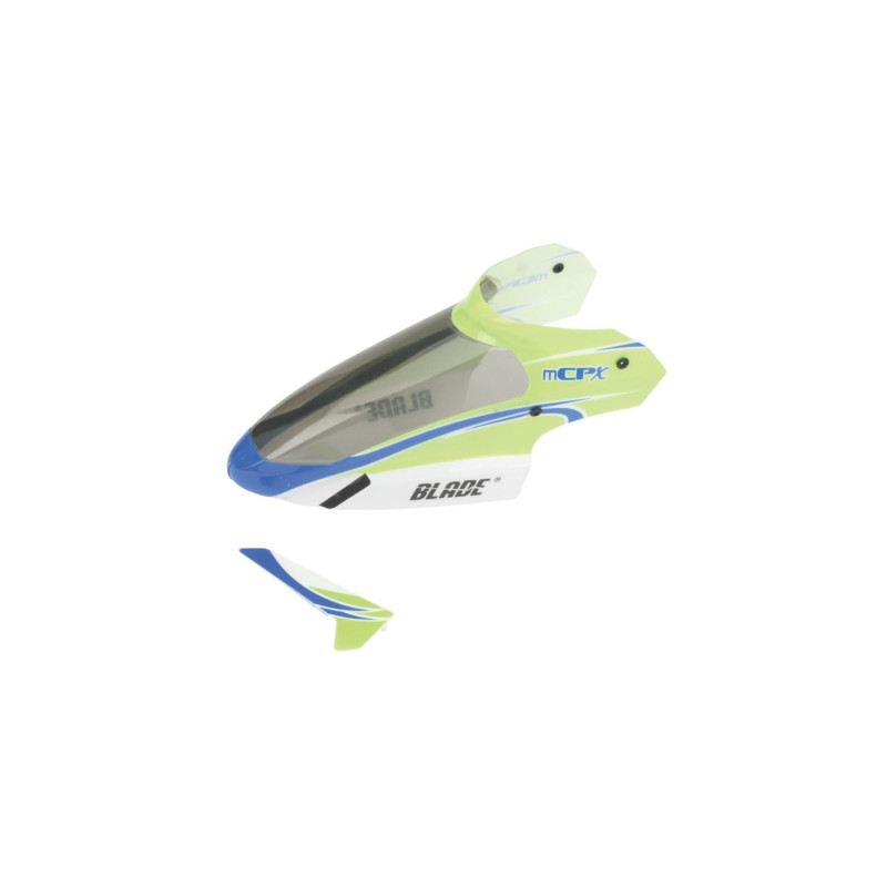 Blade Complete Green Canopy with Vertical Fin: mCP X