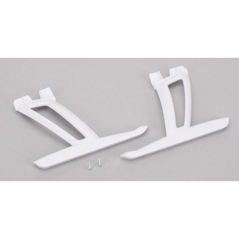 Landing Gear Set w/ Hardware, White: 350 QX by Blade