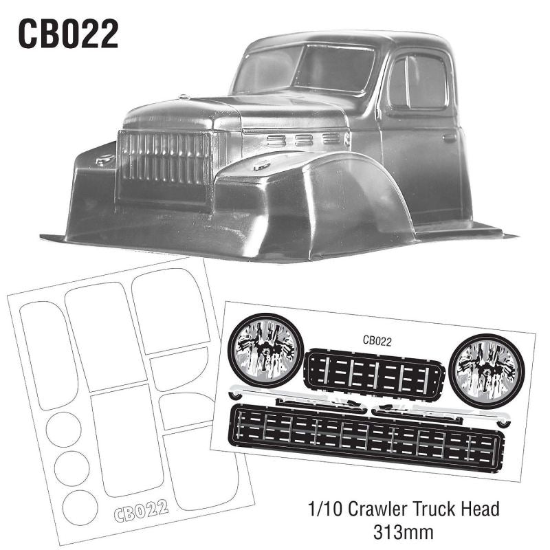 Team C 1/10 Crawler Truck Head, WB 313mm Width 220mm