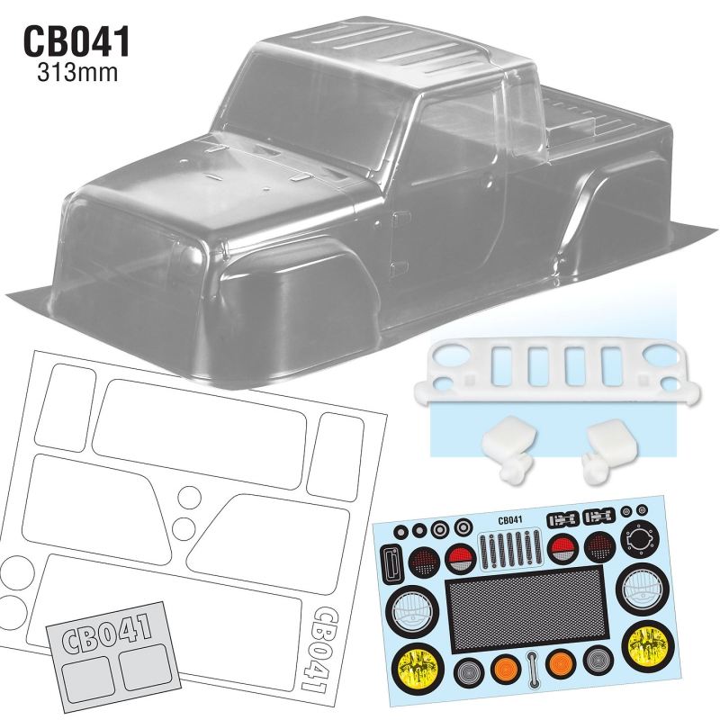 Team C 1/10 JP1 Crawler Body WB 313mm Width 210mm