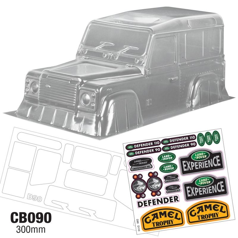 Team C 1/10 Landrover Defender Crawler Body WB 300mm Width 210mm