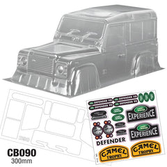 Team C 1/10 Landrover Defender Crawler Body WB 300mm Width 210mm
