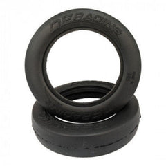 DE Racing Accelerator LP Low Profile Drag Racing Front Tires / With Inserts / Cl