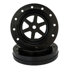 DE Racing Gambler LP Low Profile Drag Racing Front wheels / 12mm Hex / BLACK / 4