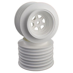 DE Racing Gambler Rear Sprint Wheels with 12mm Hex / AE -TLR / WHITE (4 PC) 1.7/