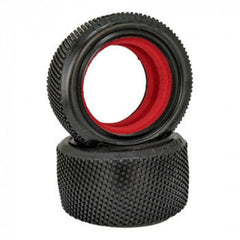 DE Racing Prodigy 2.2 Buggy Rear Tires / D40 Compound / With Inserts