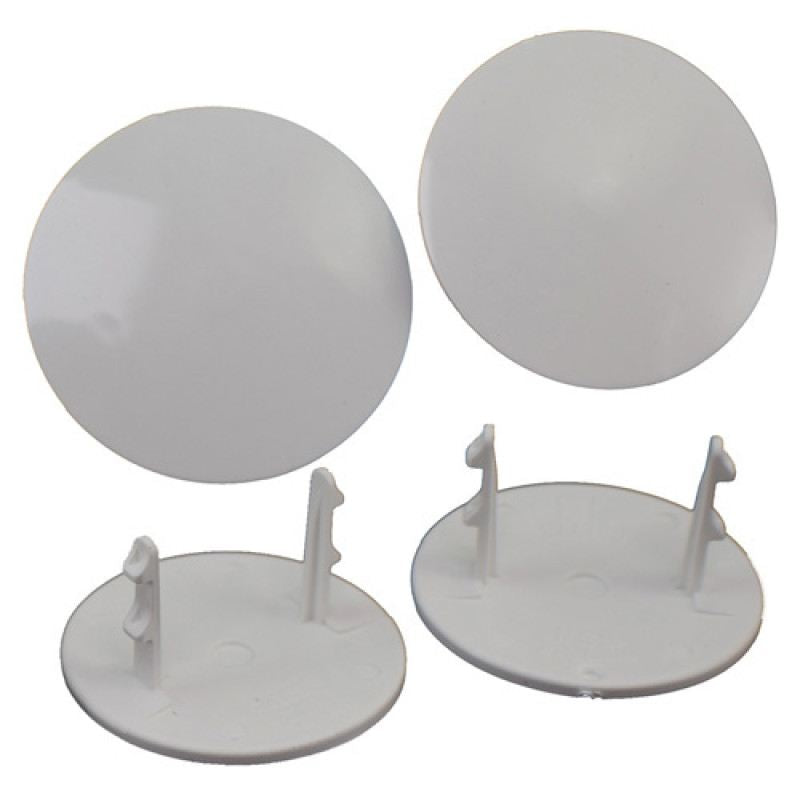 DE Racing Snap-In Mud Plugs for Speedway Wheels (White)