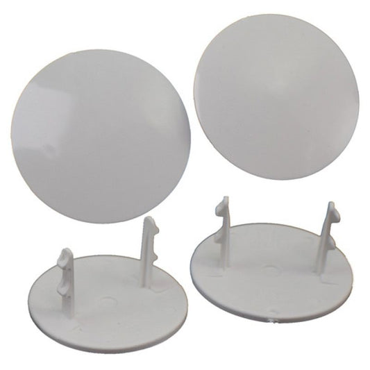 DE Racing Snap-In Mud Plugs for Speedway Wheels (White)