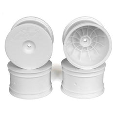 DE Racing SpeedLine 2.2 Inch Buggy Rear White Wheels (4 Pcs.) Associated B6 - B6