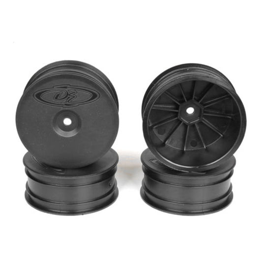 SpeedLine 2.2" Buggy Front Black Wheels (4 Pcs.) TLR 22-4 / Tekno EB410