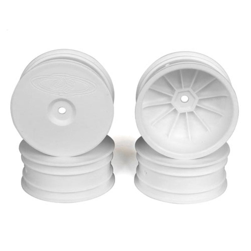 DE Racing SpeedLine 2.2" Buggy Front White Wheels (4 Pcs.) TLR 22-4 / Tekno EB41