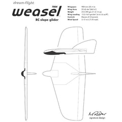Weasel-TREK kit w/servos and Rx batt by Dreamflight