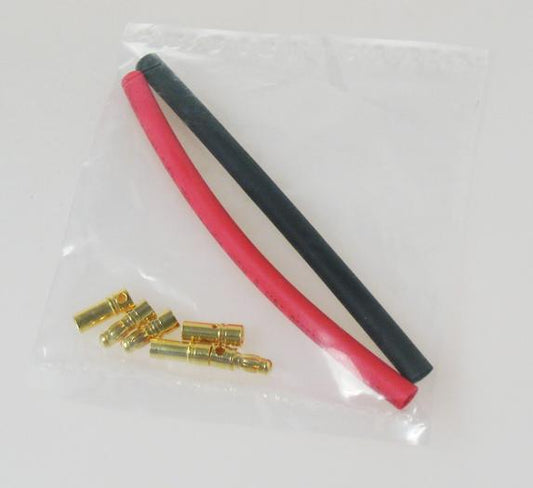 Dual Sky DB3 SET Motor Bullet Plug Male/Female (3 pairs w/ shrink tube), D =