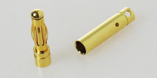 Dual Sky DB4 SET Motor Bullet Plug Male/Female (3 pairs w/ shrink tube), D =