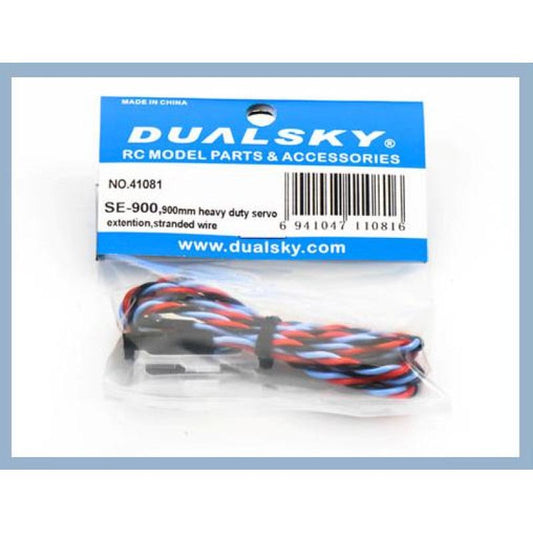 Dual Sky Dualsky Servo Extension Lead, 900mm, Heavy Duty Twisted suit JR, Futaba