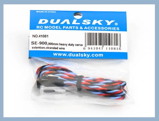 Dualsky Servo Extension Lead, 900mm, Heavy Duty Twisted suit JR, Futaba, Hitec