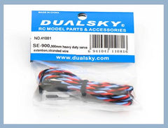 Dualsky Servo Extension Lead, 900mm, Heavy Duty Twisted suit JR, Futaba, Hitec