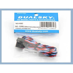 Dual Sky Dualsky Servo Extension Lead, 1200mm, Heavy Duty Twisted suit JR, Futab