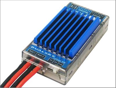 Dualsky VR Pro Duo 10A Linear Voltage Regulator with Dual 2S Lipo Battery Input.