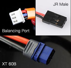 Dual Sky RXB18002 1800mah 2S 7.4v 20C LiPo Receiver RX Battery with Servo