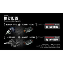 Dual Sky SUMMIT 100XHV 100Amp 5-14S Brushless Aircraft ESC