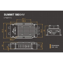 Dual Sky SUMMIT 180XHV 180Amp 5-14S Brushless Aircraft ESC