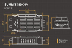 Dual Sky SUMMIT 180XHV 180Amp 5-14S Brushless Aircraft ESC