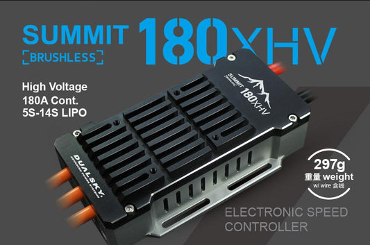 Dual Sky SUMMIT 180XHV 180Amp 5-14S Brushless Aircraft ESC