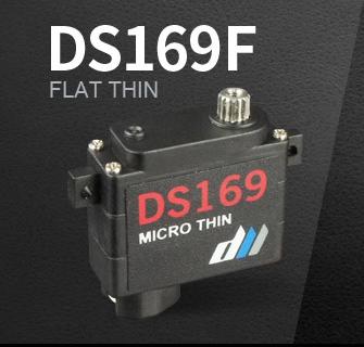 Dual Sky DS169F Micro Flat Thin Metal Gear 2.8kg, 0.06sec HV 7.4v Servo 9g