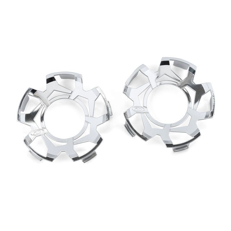 Duratrax Clp-Lck Whl Fce Mirror Chrm for Rpper 5.7 Whl (2)