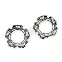 Duratrax Clip-Lck Whl Face Blk Chrm for Ripper 2.8 Whl (2)