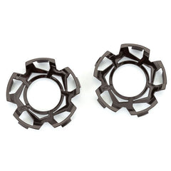 Duratrax Clip-Lock Wheel Face (Black Chrome) for Ripper 3.8"" Wheel (2)