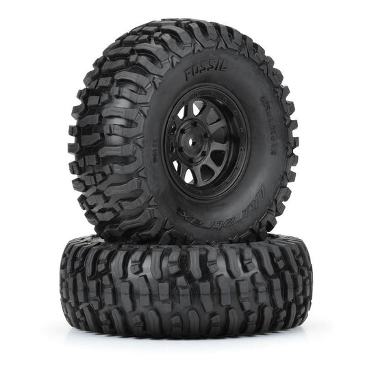 Duratrax 1/10 Fossil Trs Fr/Rr 1.9 MTD 12mm Blk Kodiak (2)
