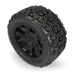 Duratrax 1/5 Warthog Trs Fr/Rr 5.7 MTD 24mm Blk Ripper (2)