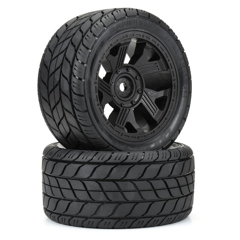 Duratrax 1/5 Bandito 2.0 Fr/Rr 5.7 MTD 24mm Blk Ripper (2)