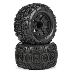 Duratrax 1/10 Warthog Trs Fr/R 2.8 MTD 12mm Blk Ripper (2)