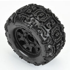 Duratrax 1/10 Warthog Trs Fr/R 2.8 MTD 12mm Blk Ripper (2)