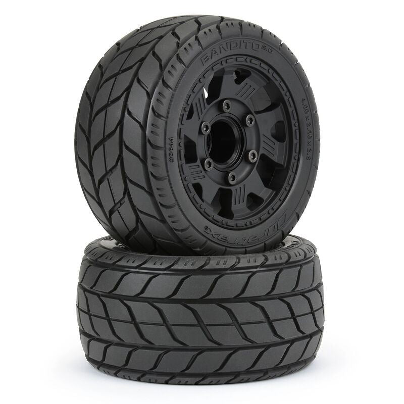 Duratrax 1/10 Bandito 2.0 Fr/R 2.8 MTD 12mm Blk Ripper (2)
