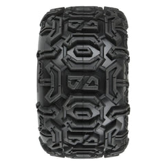 Duratrax Warthog 3.8"" All Terrain Tires Mounted on Ripper Black 8x32 Removable