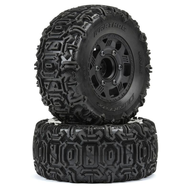 Duratrax Warthog SC 2.2"/3.0" Off-Road Tires Mounted on Ripper Black 6x30 Remova