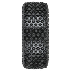 Duratrax Thrasher Off-Road 1:8 Buggy Tires Mounted on Black Ripper 17mm Wheels (